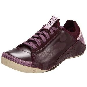 CUSHE Boutique Deluxe Purple Leather Sneaker 8.5 NEW